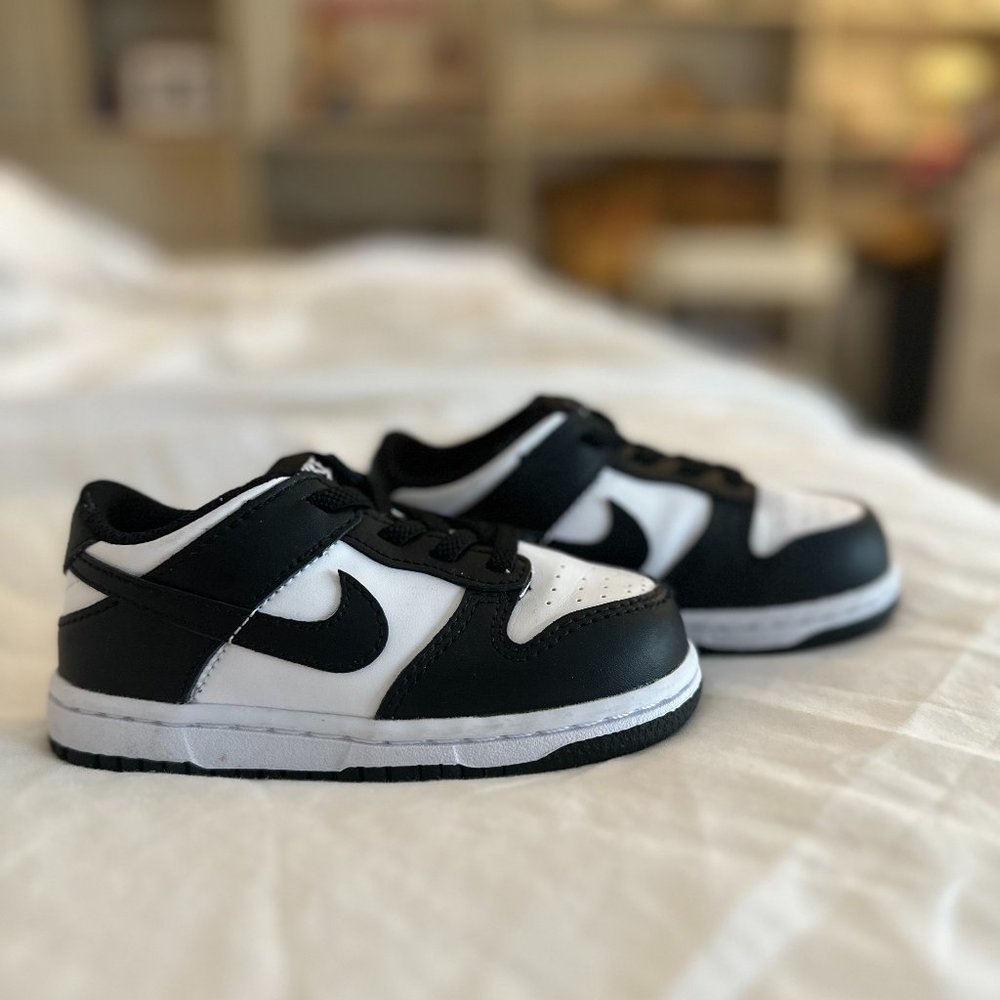 Nike Toddler Dunk Low Retro White Black Panda